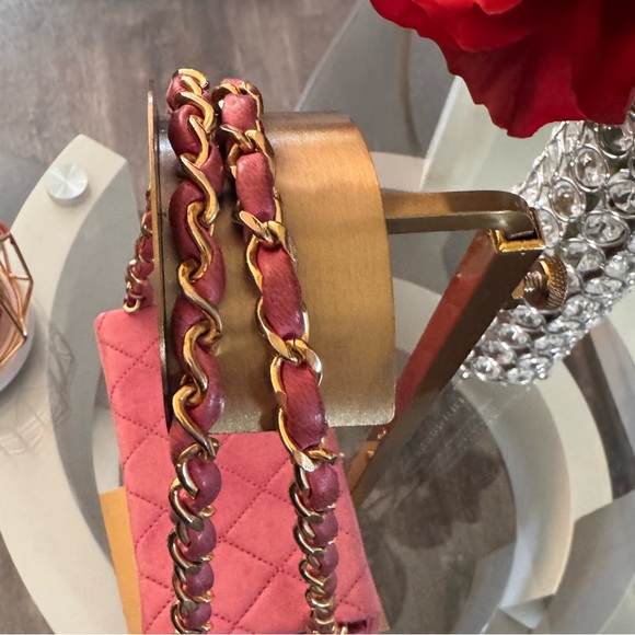 🌸100% Authentic Late 80’s Chanel Pink Leather bag🌸 - Picture 11 of 11